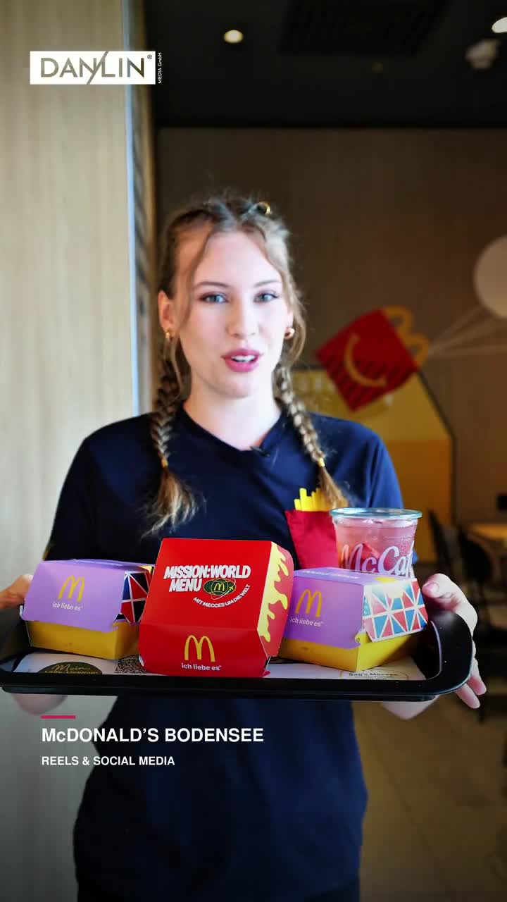 Einblick in den DANLIN Image-Trailer: Reels und Social Media für McDonald’s Bodensee