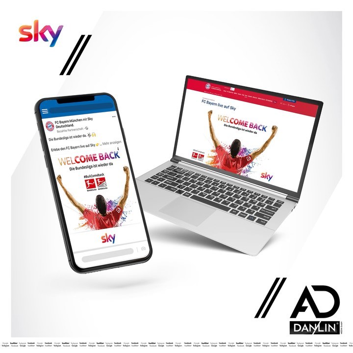 Sky – Sky · Welcome Back Bundesliga, Standbild des Projektfilms
